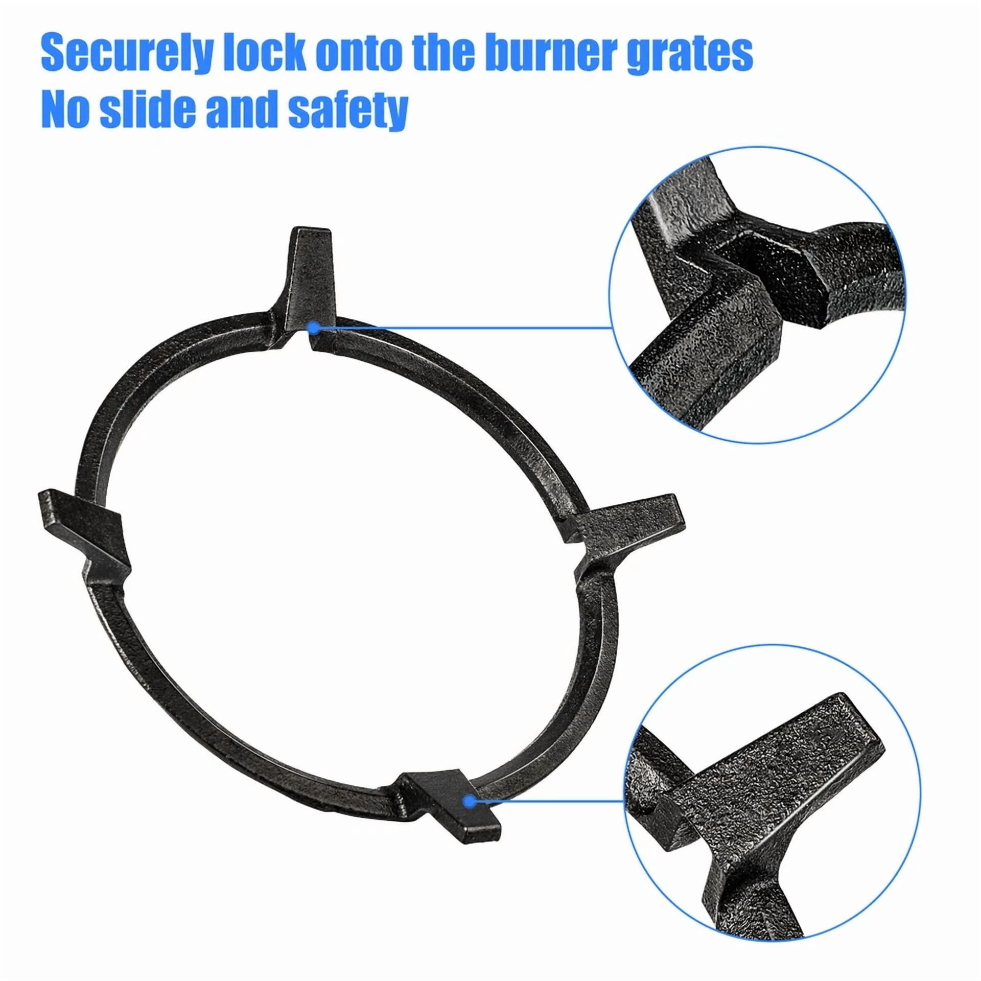 CRESTIN- 8.4 Hole Cast Iron Ring Rim Replace Old Wok Ring For Chinese Wok Range