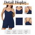 thumbnail image 6 of Cuteduck Women's Plus-size Casual Summer Halter Rompers Shorts Jumpsuit with Pockets 1X-4X, 6 of 10