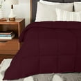 thumbnail image 2 of EASYCOT Luxurious Feather Down Alternative Comforter, Hotel Collection Duvet Insert Comforter for All Season,100% Soft Egyptian Cotton Shell with Corner Tabs 300 GSM Wine , California King, 2 of 6