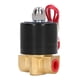 thumbnail image 2 of Válvula solenoide eléctrica de latón, válvula solenoide eléctrica de latón, válvula de agua normalmente cerrada, conexión de plomería, funcionamiento suave, 2 of 12