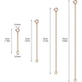 thumbnail image 2 of Necklace Extender, 4Pcs Rose Gold 925 Sterling Silver Necklace Extenders Chain Bracelet Anklet Extension for Women Multiple Necklaces Jewelry (1\u201d, 2\u201d, 3\u201d, 4\u201d), 2 of 5