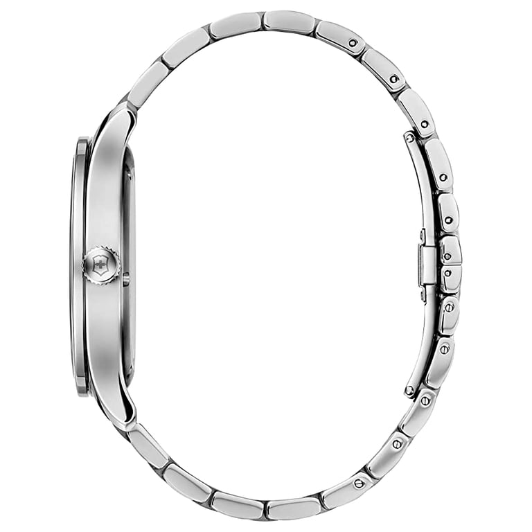 Victorinox Men's 241801 Alliance Watch Silver 40mm Black Dial