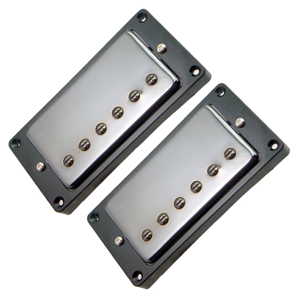 LeeQinersw 2 Pieces Double Coil Neck&Bridge Pickups with Tone&Volume Control Knobs for LP