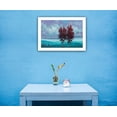 thumbnail image 2 of Trendy Decor 4U TGAR113-226 "Deux Arbres Rouges" par Tim Gagnon, Prêt à Accrocher, Cadre Blanc, 2 of 3