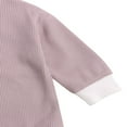 thumbnail image 2 of PENGXIANG Spring Autumn Newborn Baby Girl Rompers Knitted Long Sleeve Jumpsuits Outfits Clothes Beige 12-18 Months, 2 of 6