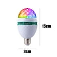 thumbnail image 2 of Colorful Disco Romantic Home Rotatable Party Bulb Magic Crystal Ball Lamp RGB Rotating LED Stage Flash Light ONLY BULB, 2 of 8