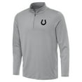 thumbnail image 2 of Men's Antigua  Gray Indianapolis Colts Reprocess Quarter-Zip Top, 2 of 4
