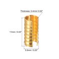thumbnail image 2 of 100uds Clips de Engarce de Cuero Unique Bargains Tono Dorado 5,5x11mm Plegable Cilíndrico, 2 of 7