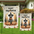 thumbnail image 4 of Happy Halloween Great Dane Witches Hat Pumpkin Carving Garden Flag 12x18in Double Sided Danes Dog Lover Gifts Outdoor Decor - 02019, 4 of 5