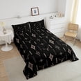 thumbnail image 3 of Erosebridal Vintage Geometry Bedding Full Comforter Set, Mandala Aztec Down Comforter, Black Gold, Lightweight, 3 of 8