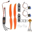 thumbnail image 1 of Motor sin escobillas A2212 1000KV BRILLAR 40A ESC SG90 9G Micro Servo 1060 Hélice para avión RC, 1 of 10