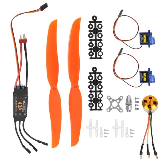 Motor sin escobillas A2212 1000KV BRILLAR 40A ESC SG90 9G Micro Servo 1060 Hélice para avión RC