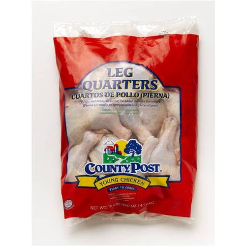 County Post Young Chicken Leg Quarters, 10 lbs