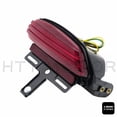thumbnail image 7 of HTTMT- For Harley Softail FXST FXSTB FXSTC Tri-Bar Fender LED Tail Light Bracket Red, 7 of 7