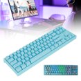 thumbnail image 1 of Fyydes Type C Keyboard,Mechanical Keyboard,Mechanical Keyboard 71 Keys Blue Switch RGB Backlight Side Light Strip Type C Gaming Keyboard for Gaming, 1 of 7