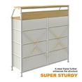 thumbnail image 2 of REAHOME 8 Drawer Wood Top Storage Organizer w/ 2 Extra Drawers, Taupe, 2 of 12