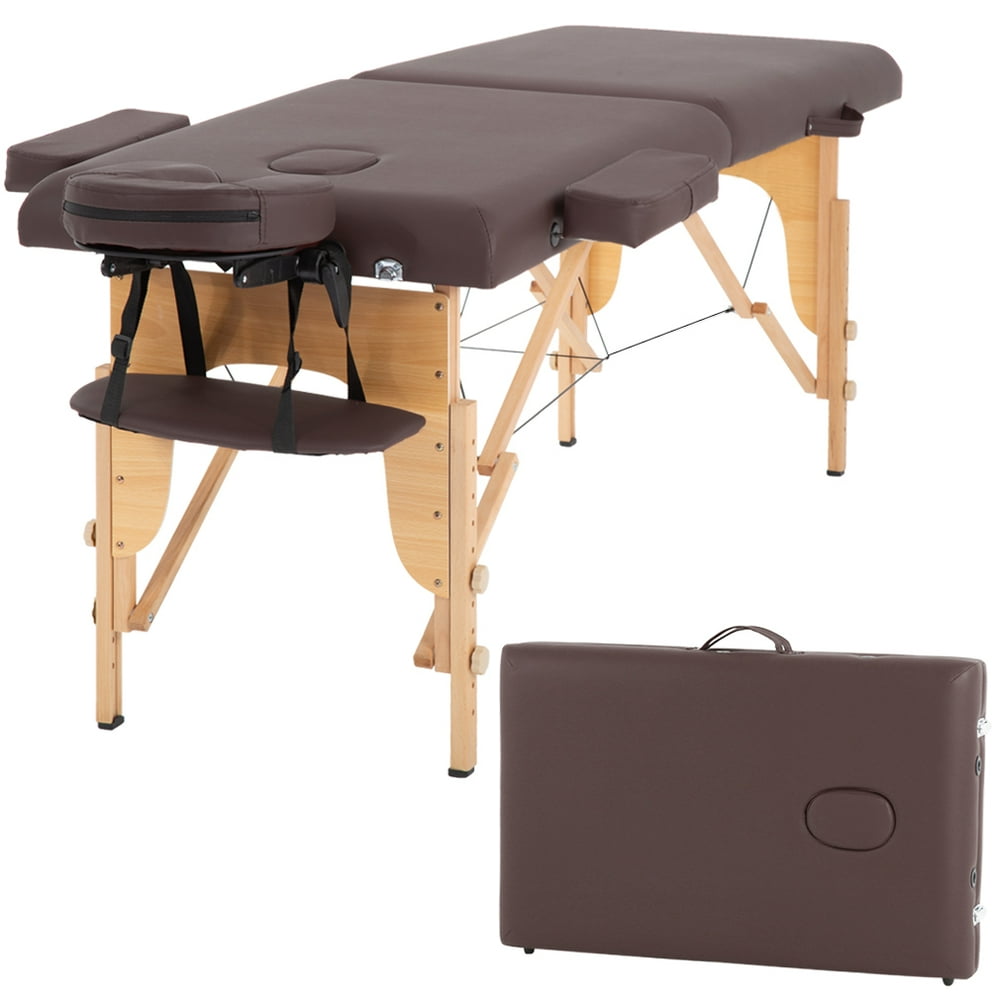 Massage Table Massage Bed Spa Bed 73” Long Portable 2 Folding W/ Carry