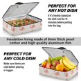 thumbnail image 5 of Iauyy Casserole Carrier for Hot Food Insulated Casserole Travel Carry Bag with Lid Food Warmer Bag for Party/Picnic,Adorable Flamingo, 5 of 7