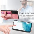 thumbnail image 4 of Phone Case for Samsung Galaxy S22 Plus S22+ 5G Wallet Cover with Tempered Glass Screen Protector Slim Stand Credit Card Holder Slot Leather Cell S22+5G S22plus 22S + S 22 22+ Women Men Pink, 4 of 13