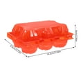 thumbnail image 2 of FRCOLOR 100 Pcs Egg Basket Egg Carton Baby 14.20X9.50X6.00CM Red, 2 of 8