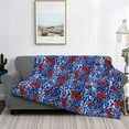 thumbnail image 2 of Yiaed Abstract Colorful Butterflies Print Blanket Throw Blanket Soft Cozy Flannel Blanket for Home Bed Sofa Couch Chair-80"x60", 2 of 6