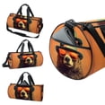 thumbnail image 3 of Bear Large Capacity Sports Bag, nice for Luggage, Travel Tote, Soccer, and Weekender Use, with 17.7-inch Size and Interior Zipper Pocket, 3 of 6