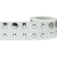 thumbnail image 2 of Metallic Silver Happy Face Circle Dot Stickers | 0.5" Inch Round | 1,000 Pack, 2 of 2