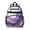 Purple and Gold, variant on Black and White Mushroom Backpack for School,Cute School Bag,Schoolbag with Adjustable Shoulder Straps & Padded Back,15.25"x11.5"x5.25"