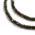 thumbnail image 2 of Natural Golden Sheen Obsidian Beads Strands Cube Faceted 2x2x2mm Hole: 0.6mm about 178pcs/strand 15.55inch(39.5cm), 2 of 3