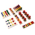 thumbnail image 4 of Rompecabezas con forma de madera para niños, bloques de clasificación a juego de colores, juguete educativo, regalo de cumpleaños, 4 of 12