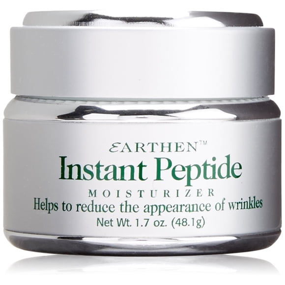 Crema hidratante reductora de arrugas con péptido instantáneo Earthen, para piel normal a grasa, nutre la piel (1,7 onzas)