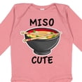 thumbnail image 4 of Inktastic Miso Cute with Miso Soup Boys or Girls Long Sleeve Baby Bodysuit, 4 of 5