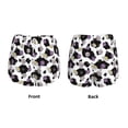 thumbnail image 5 of Picia Daisies Flowers Pattern Women's 2 in 1 Athletic Running Shorts High Waisted Workout Casual Gym Sweat Shorts with Comfy Liner Zipper Pockets-Large, 5 of 9