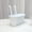 2# Off White, variant on Jingjianm Durable Metal Hanging Planter Box with Hooks for Balcony Railings, Decorative Flower Pot, 5 x 5 x 10 Inches Light Purple