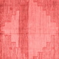 thumbnail image 1 of Ahgly Company Machine Washable Indoor Square Oriental Red Modern Area Rugs, 4' Square, 1 of 4