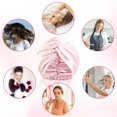 thumbnail image 3 of Maytalsory Soft Satin Bonnet For Hair Care Large Space For Hairs Decorative Sleeping Bonnet Pink 1Set, 3 of 6