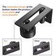 thumbnail image 2 of Guía de piso para puerta SMARTSTANDARD, rodillo plano ajustable, negro, 2 of 7