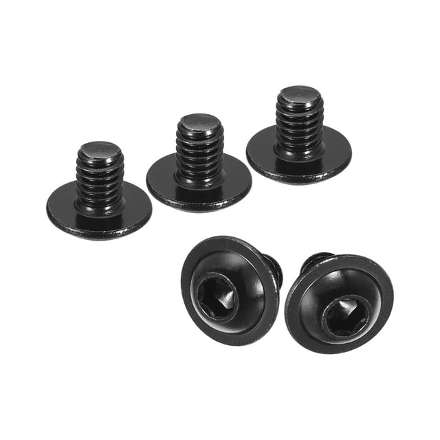 Unique Bargains Flanged Button Head Socket Cap Screws, 25 Pack M6x8mm 304 Stainless Steel Bolts