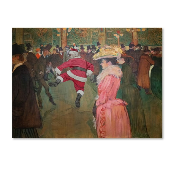 Trademark Fine Art 'Lautrec-At The Moulin Rouge' Canvas Art by Ed Wheeler