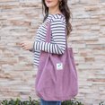 thumbnail image 7 of JISEN Corduroy Tote Bag for Women with Reinforced Strap for College Travel Pink, 7 of 7