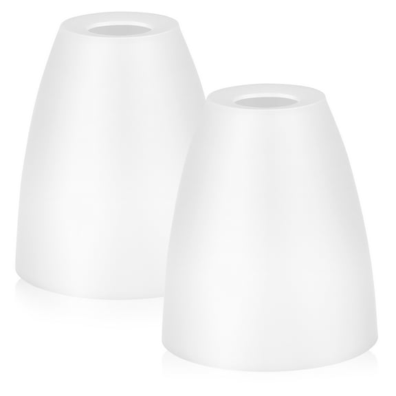 FELTECHELECTR 2Pcs Small Lamp Shades Plastic for Indoor Lighting Cover Practical and Light-Gathering 11.8x3.9x2.0in