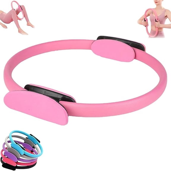 HCBY Pilates Circle Pelvic Floor Muscle Trainer, Postpartum Exercise Fitness Equipment for Home, Core Strengthening Yoga Ring for Abdomen Back, Lightweight for Leg Toning