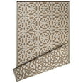 thumbnail image 1 of DII Tapis Contemporain Intérieur/extérieur Léger Réversible Résistant à la Décoloration, Idéal pour Patio, Terrasse, Jardin, Pique-Nique, Plage, Camping, Barbecue, 4 x 6, Taupe Cercle Infini, 1 of 4