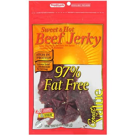 Great Value: Sweet & Hot Beef Jerky, 4 oz