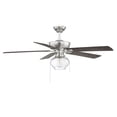 thumbnail image 3 of Trade Winds Lighting 1-Light Ceiling Fan In Brushed Nickel, 3 of 9