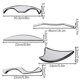 thumbnail image 5 of Stainless Steel Gua Sha Massger Muscle Pain Relief Scraper Lymphatic Drainage Tool Anti Cellulite Paddle Massager, 5 of 5