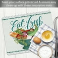 thumbnail image 6 of Cut N' Funnel "Eat Fresh" Designer Flexible Plastic Cutting Board Mat, 6 of 7