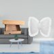 thumbnail image 2 of Estante flotante,Estante flotante moderno y rústico para organizar apartamentos.,Cojín con lazo bonito,Almohada con forma de lazo,bonito cojín decorativo con lazo,Funda de almohada con lazo, 2 of 8