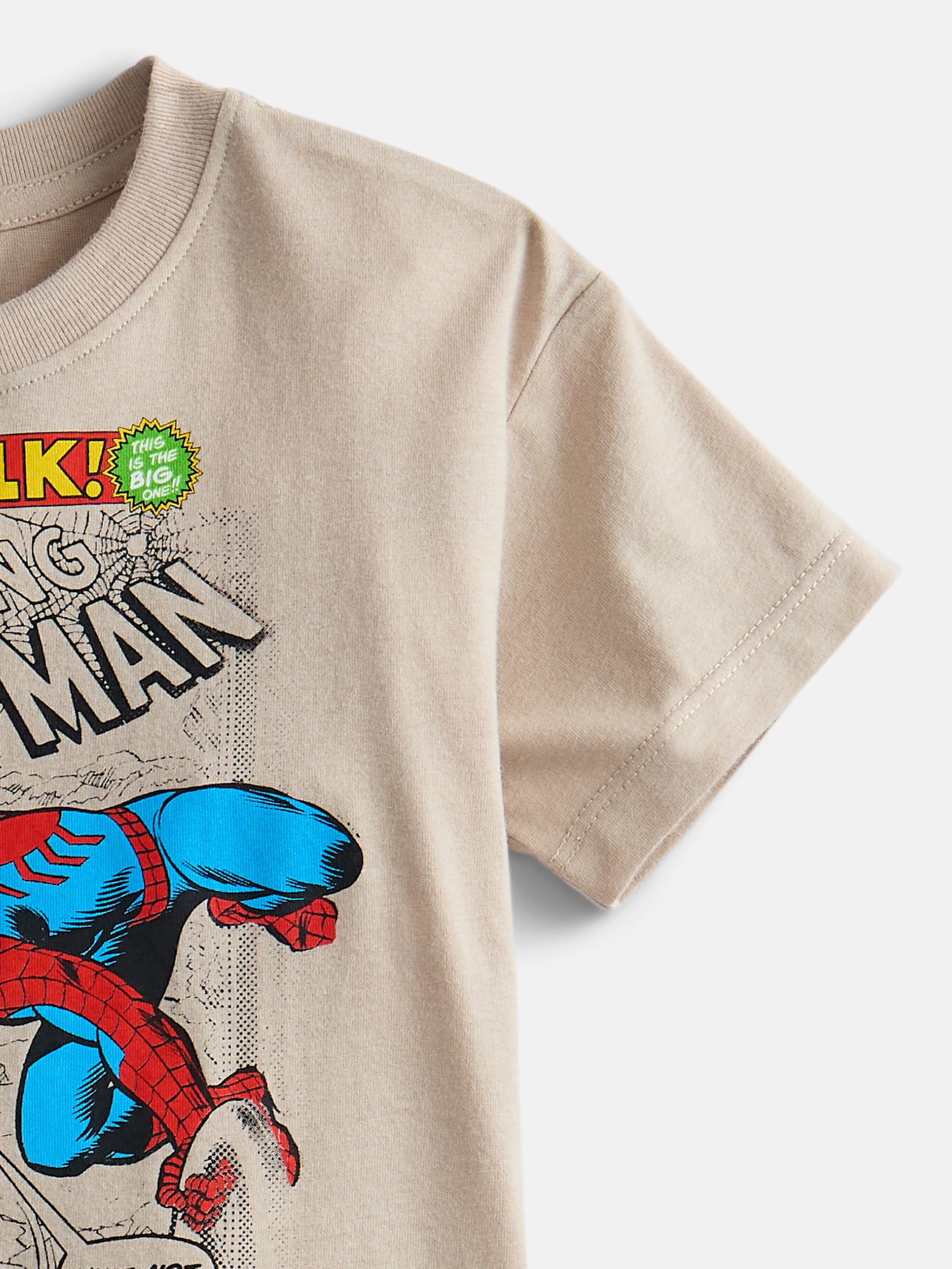 Marvel Comics Toddler Boys' Graphic Tee with Short Sleeves, Sizes 12M-5T