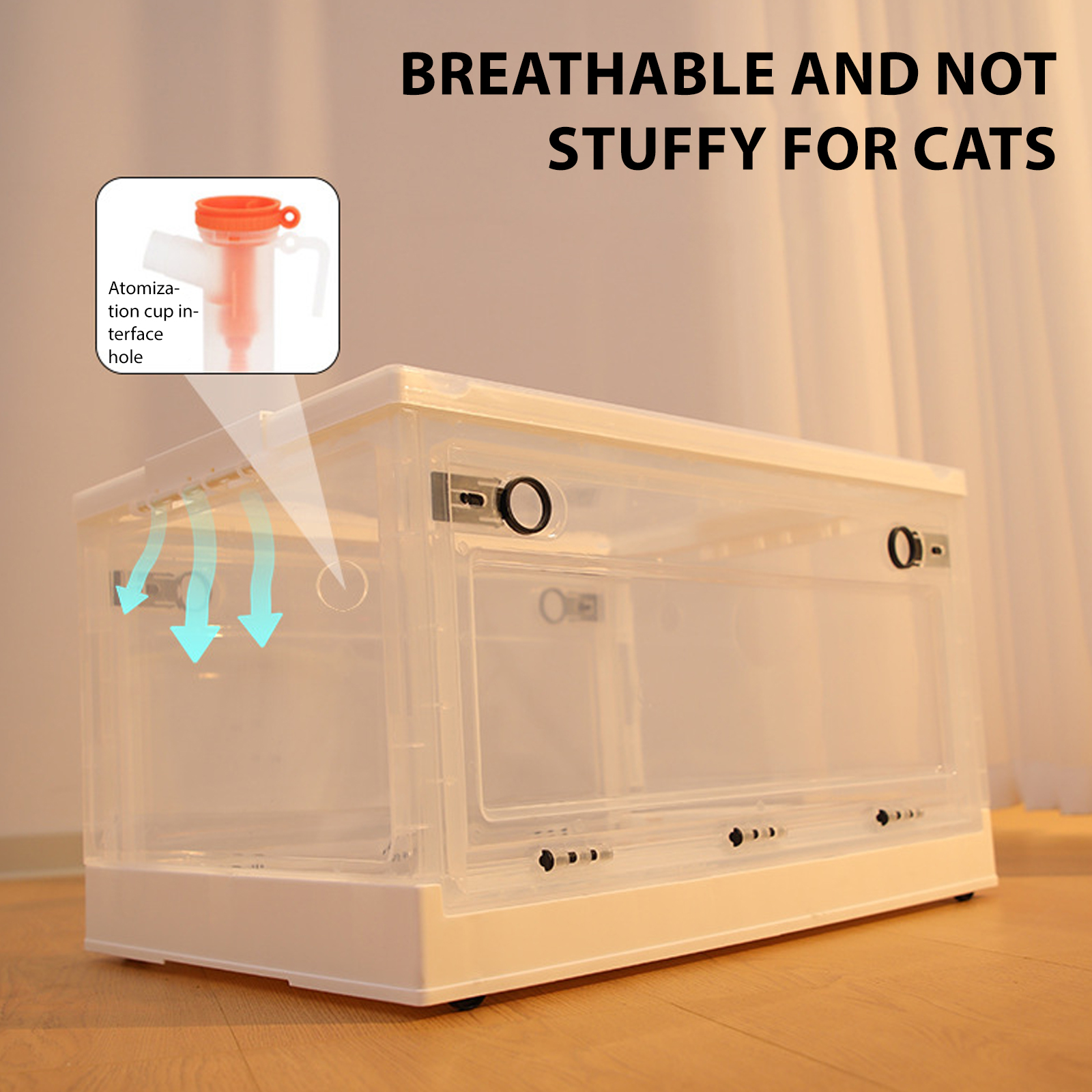 Nantfun Portable&Travel& Home Use Oxigenio Pet Cage for Cats&Dogs\%-concentration MachINE/ 𝗐𝗂th Full Accessories,Home E59